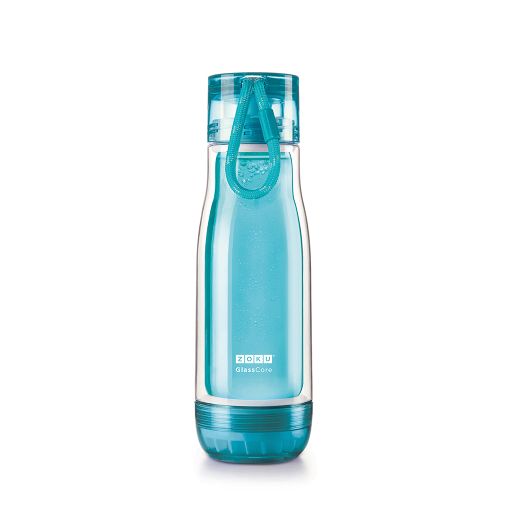 Core Bottle Everyday 475ML Glass Light Blue Zoku